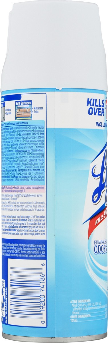 slide 7 of 9, Lysol Disinfectant Spray, Sanitizing and Antibacterial Spray, For Disinfecting and Deodorizing, Crisp Linen, 12.5 Fl. Oz, 12.5 oz