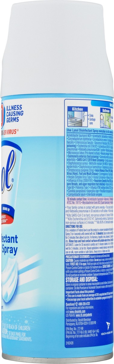 slide 8 of 9, Lysol Disinfectant Spray, Sanitizing and Antibacterial Spray, For Disinfecting and Deodorizing, Crisp Linen, 12.5 Fl. Oz, 12.5 oz