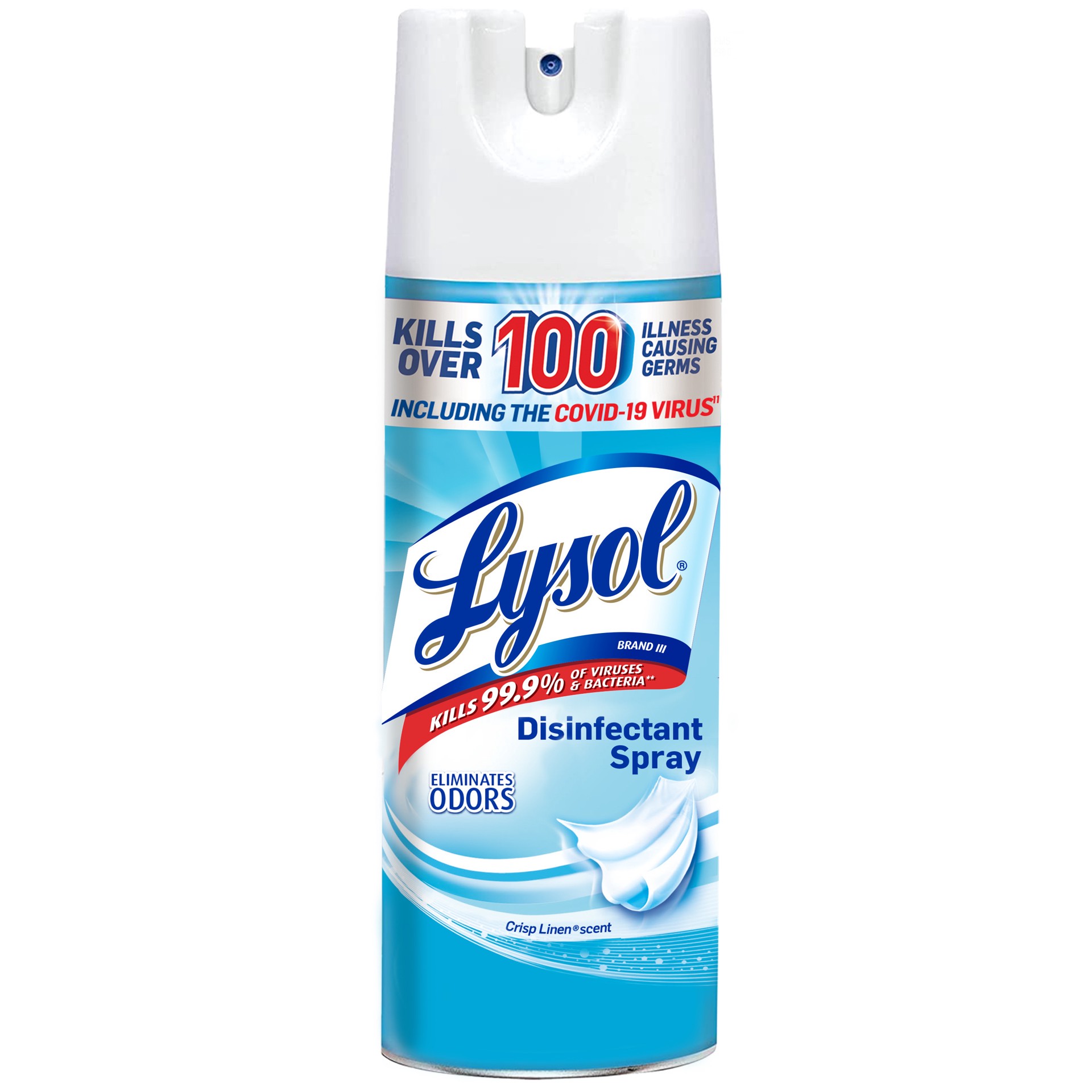 slide 1 of 9, Lysol Disinfectant Spray, Sanitizing and Antibacterial Spray, For Disinfecting and Deodorizing, Crisp Linen, 12.5 Fl. Oz, 12.5 oz