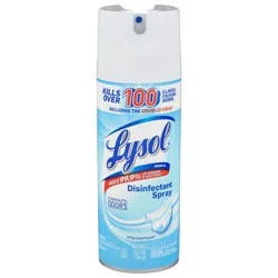 Lysol Disinfectant Spray, Sanitizing and Antibacterial Spray, For Disinfecting and Deodorizing, Crisp Linen, 12.5 Fl. Oz