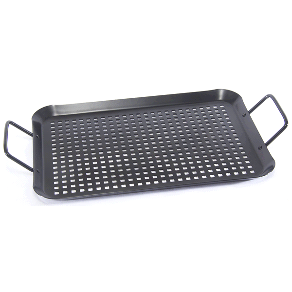 slide 1 of 1, Grand Gourmet Nonstick Barbecue Grill Topper Rectangular, 8'' x 14'', 1 ct