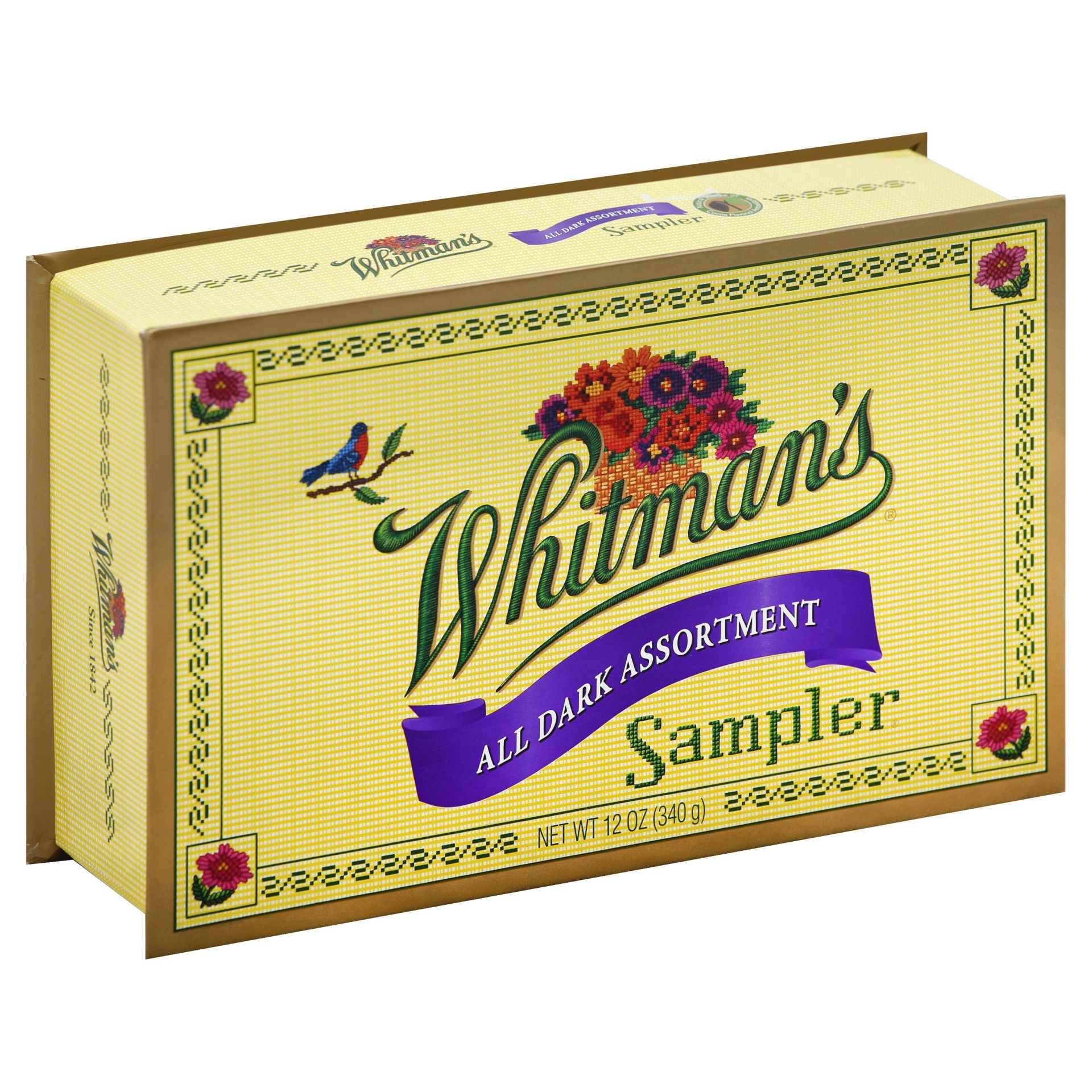 slide 1 of 7, Whitman's Chocolates Sampler All Dark Assorment - 12 Oz, 12 oz