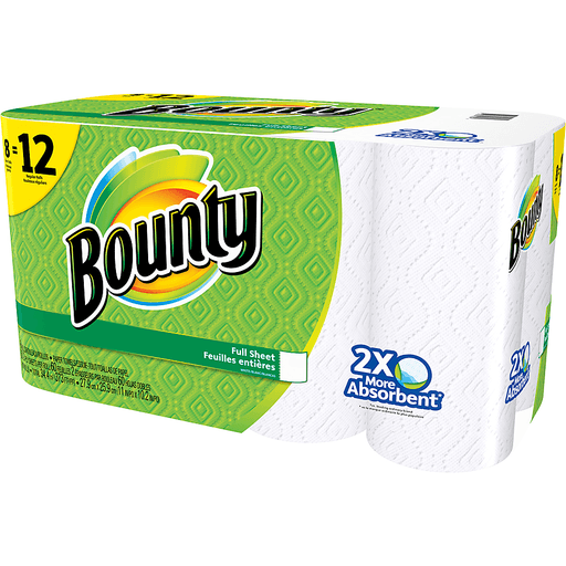 slide 6 of 6, Bounty White Paper Towels, 8 ct