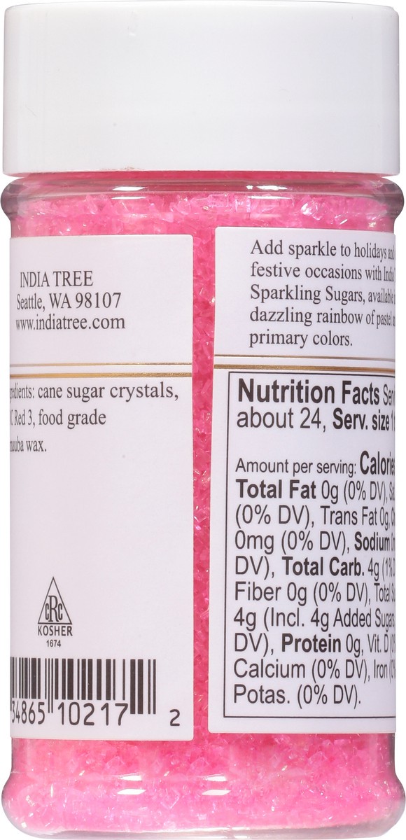 slide 4 of 9, India Tree Hot Pink Sparkling Sugar 3.5 oz, 3.5 oz