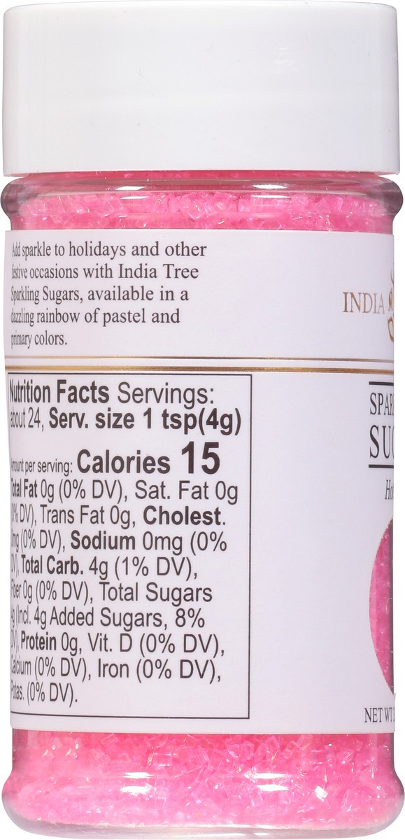 slide 3 of 9, India Tree Hot Pink Sparkling Sugar 3.5 oz, 3.5 oz