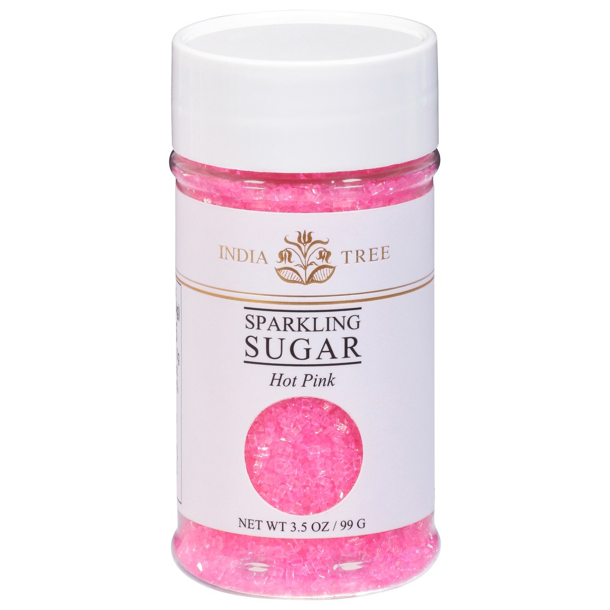 slide 1 of 9, India Tree Hot Pink Sparkling Sugar 3.5 oz, 3.5 oz