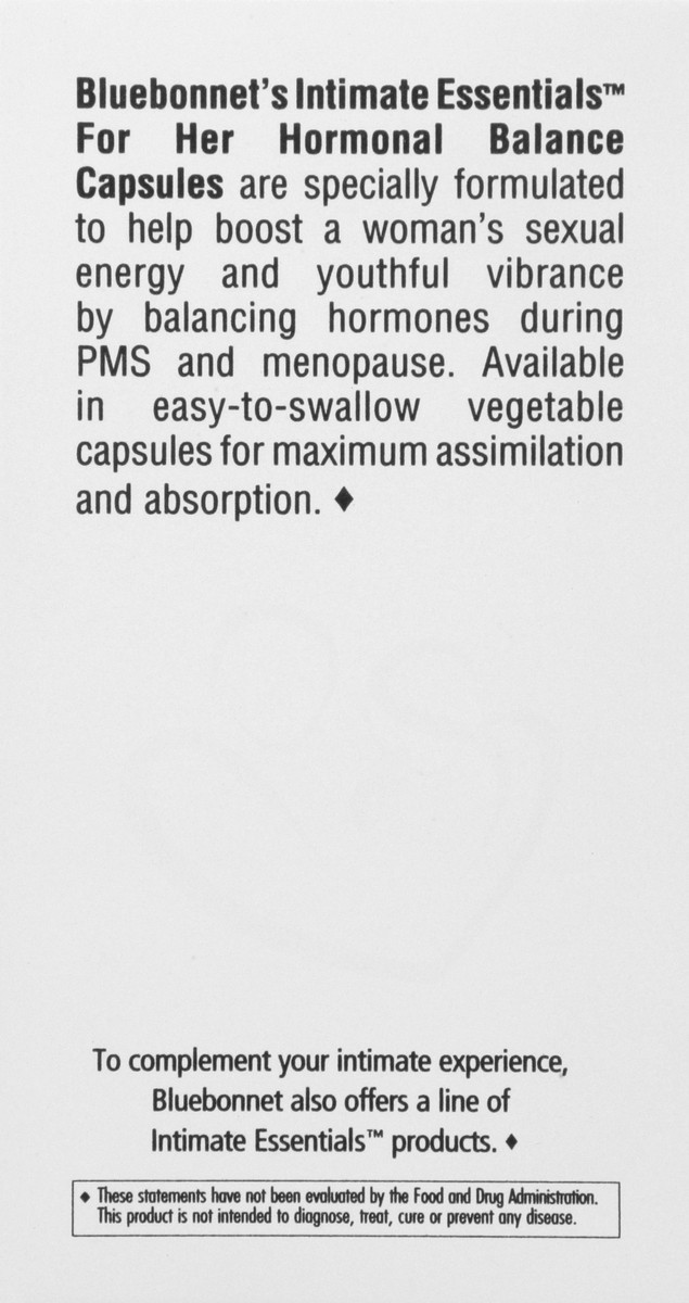 slide 8 of 9, Bluebonnet Nutrition Intimate Essentials Capsules for Her Hormonal Balance 60 ea, 60 ct