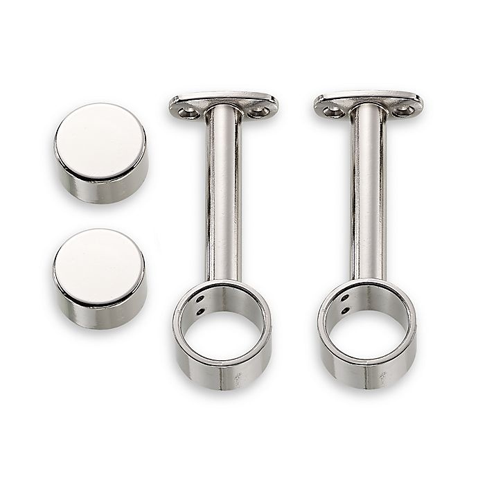 slide 1 of 1, Cambria Acrylic Stock Hardware Set - Polished Nickel, 4 ct