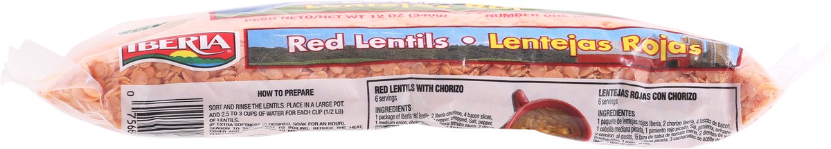 slide 4 of 9, Iberia Red Lentils, 12 oz