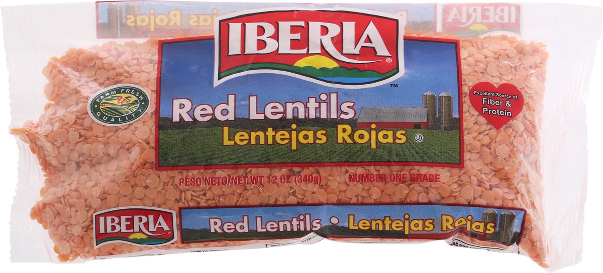 slide 6 of 9, Iberia Red Lentils, 12 oz