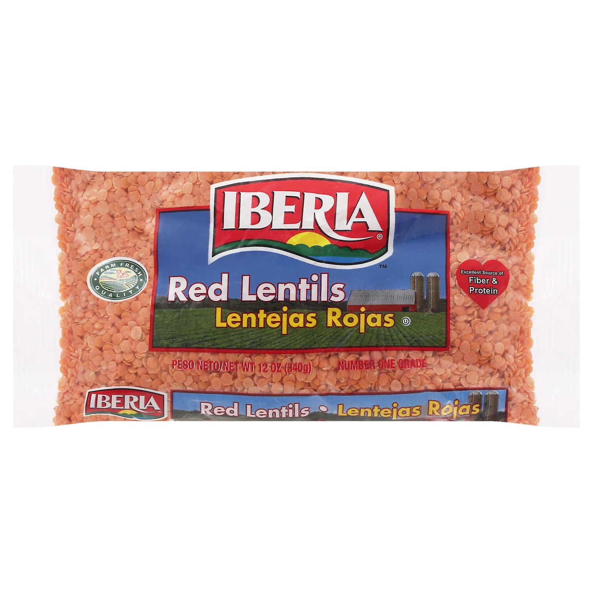 slide 1 of 9, Iberia Red Lentils, 12 oz