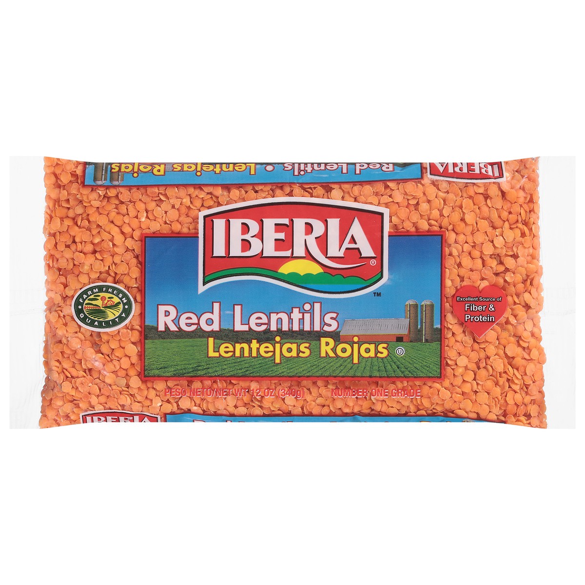 slide 1 of 9, Iberia Red Lentils, 12 oz