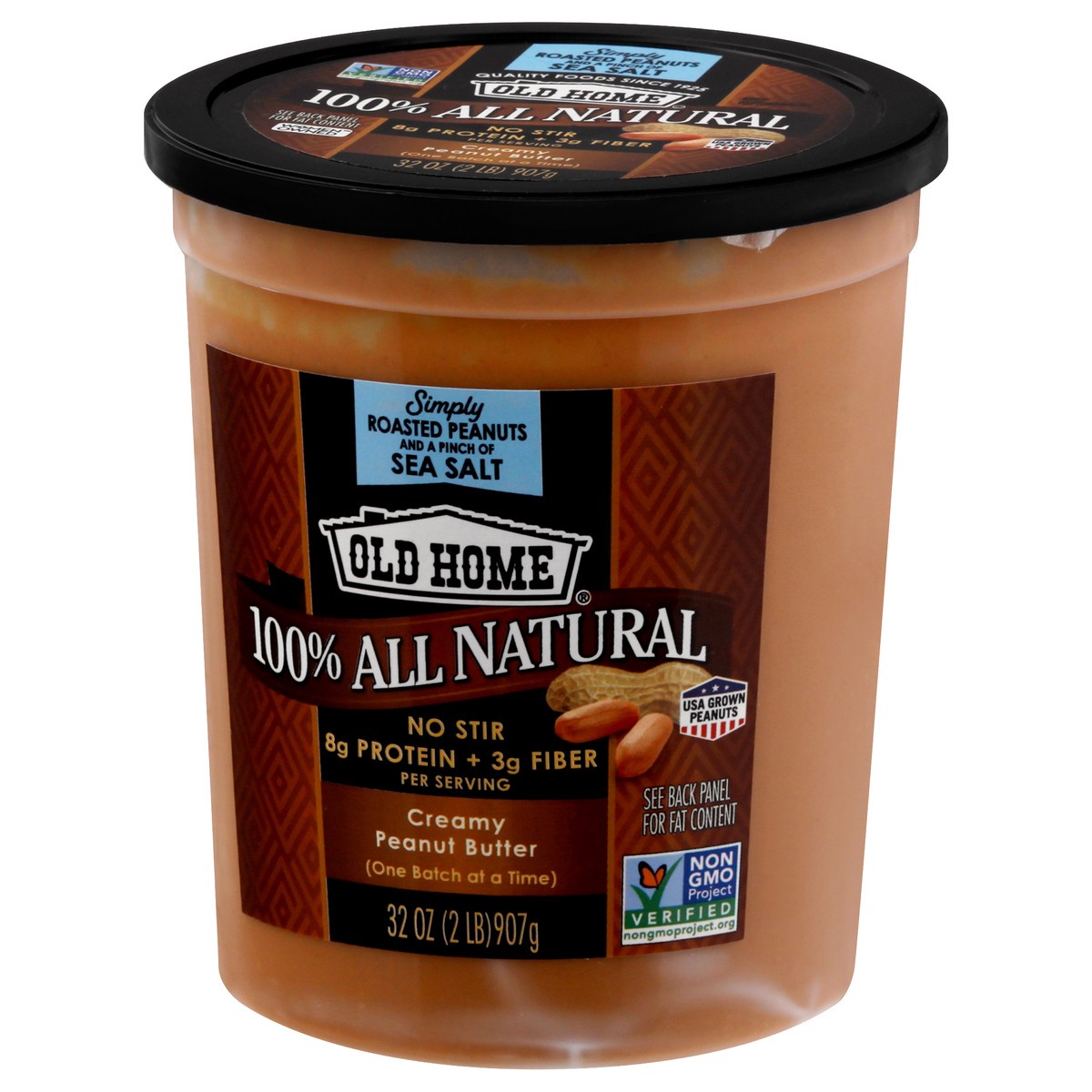 slide 8 of 9, Old Home 100% All Natural Creamy Peanut Butter 32 oz, 32 oz
