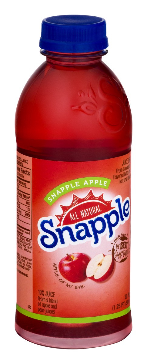 slide 4 of 9, Snapple Apple - 20 fl oz, 20 fl oz