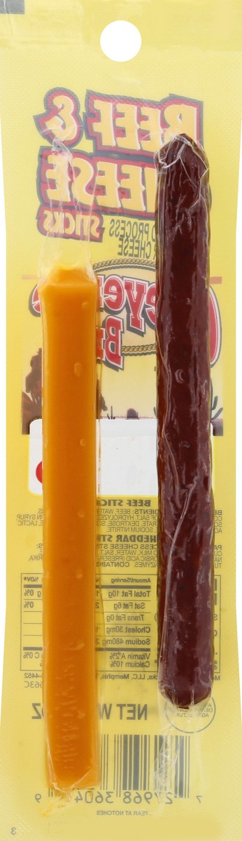 slide 9 of 10, Cheyenne Brand Beef & Cheese Sticks 1.2 oz, 1.2 oz