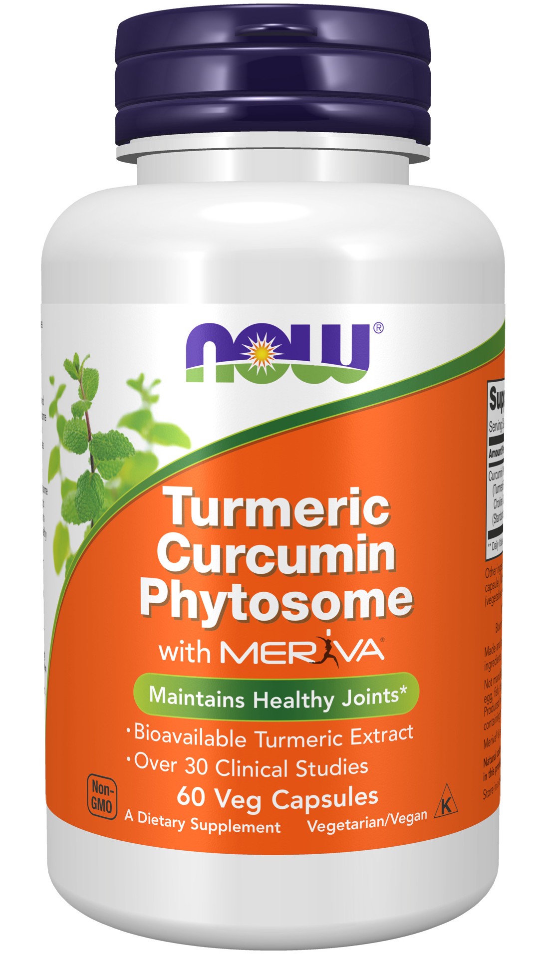 slide 1 of 4, NOW Supplements Turmeric Curcumin Phytosome - 60 Veg Capsules, 60 ct