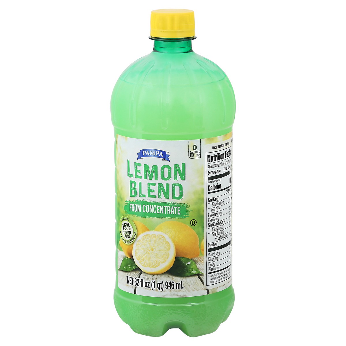 slide 14 of 14, Pampa Lemon Blend from Concentrate 32 fl oz, 32 fl oz