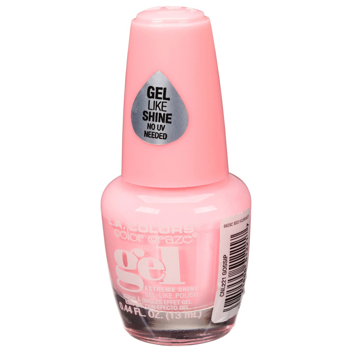 slide 9 of 10, L.A. Colors Color Craze CNL221 Gossip Gel Extreme Shine Nail Polish 0.44 fl oz, 0.44 fl oz