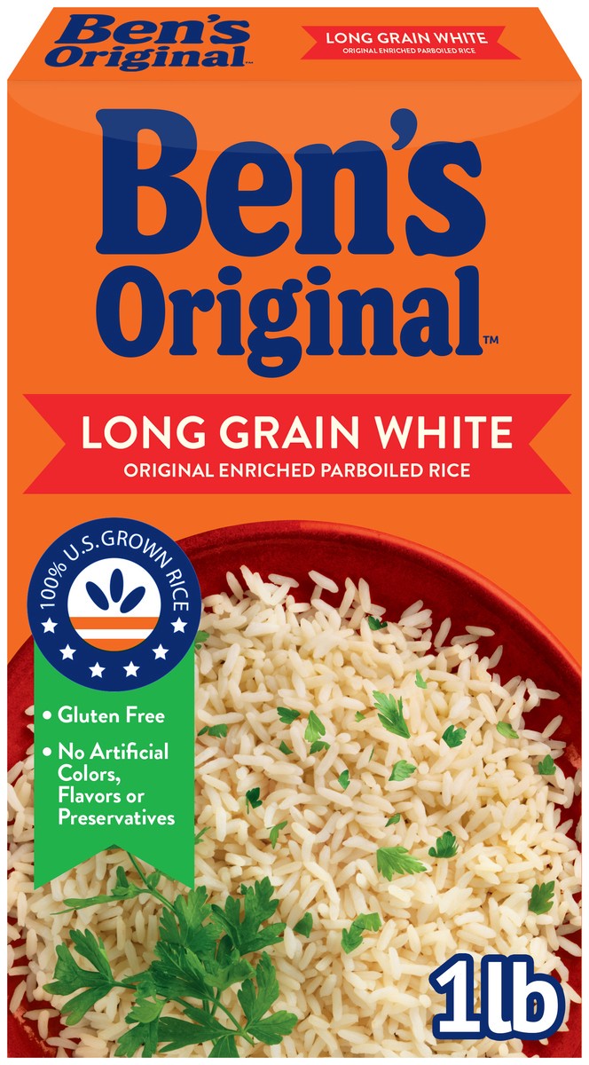 slide 6 of 13, Ben's Original Parboiled Rice, Long Grain White, 1 lb