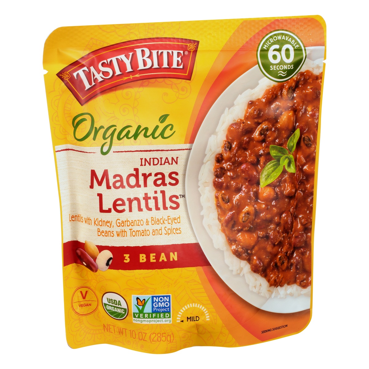 slide 2 of 10, Tasty Bite Spicy Madras Lentils, 10 oz