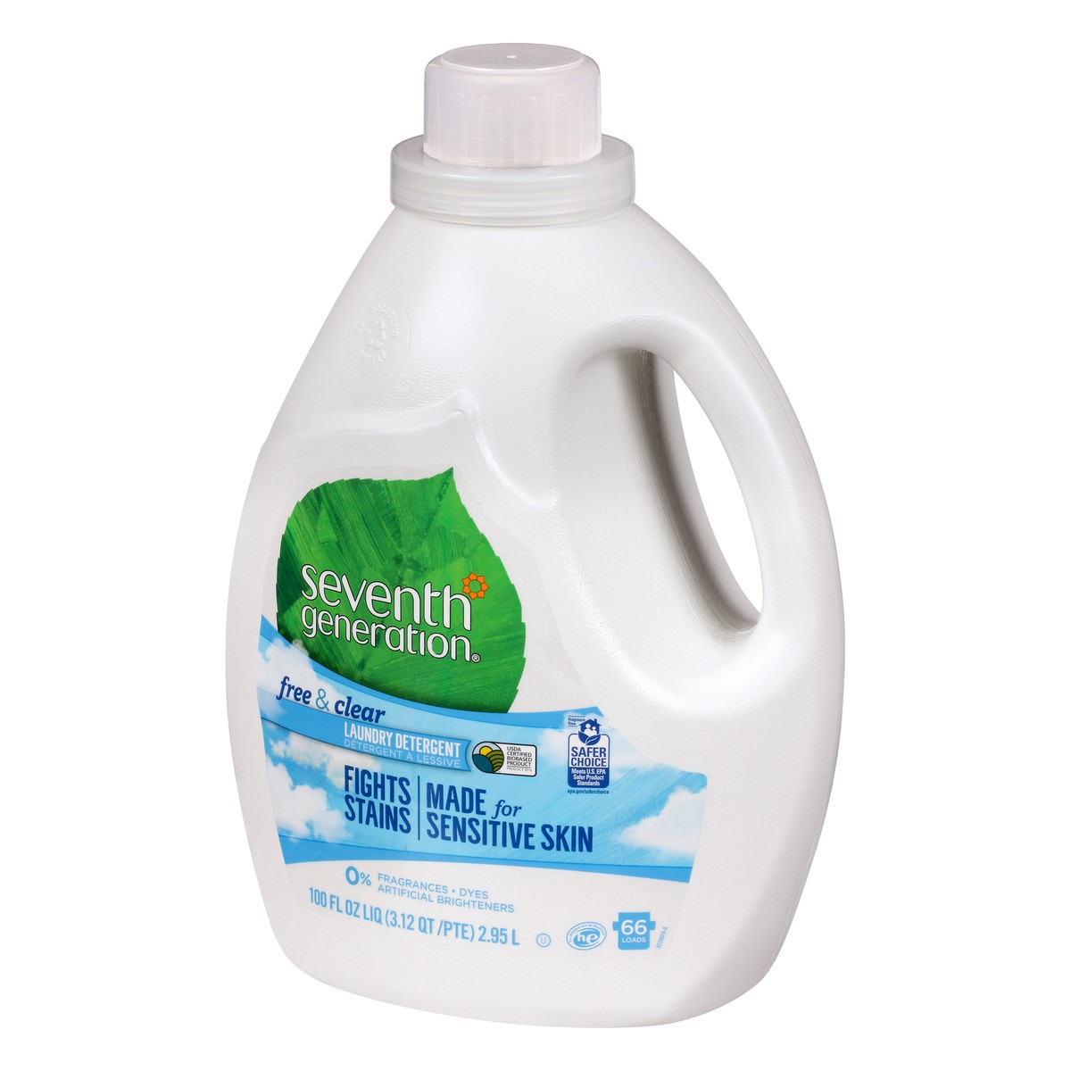 slide 9 of 11, Seventh Generation Liquid Laundry Detergent Free & Clear, 100 oz, 100 oz