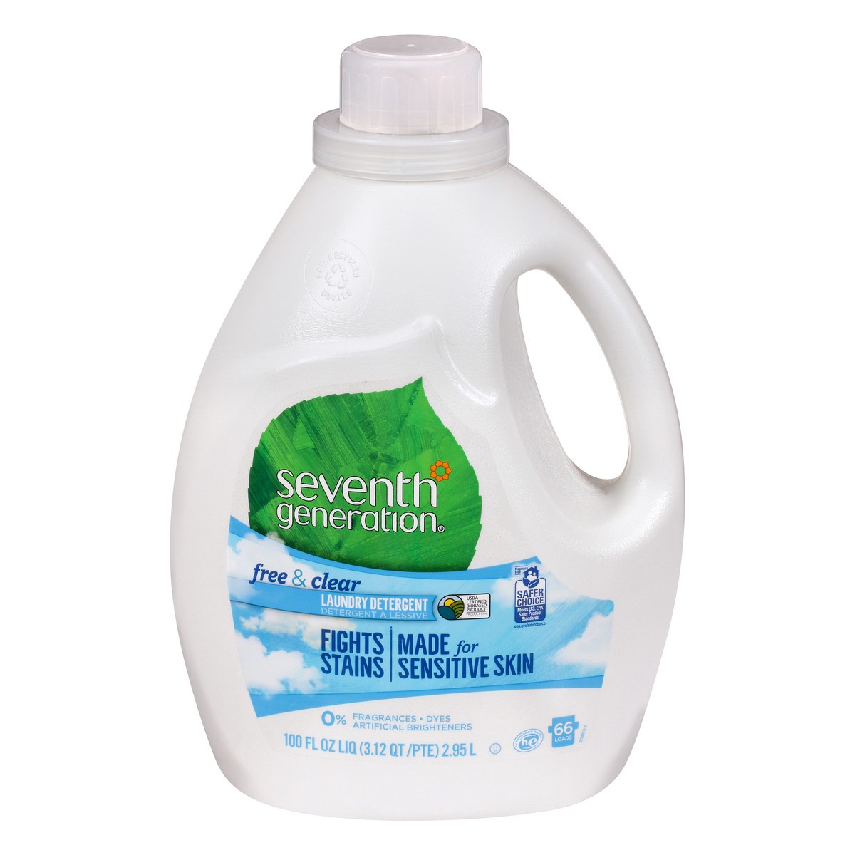 slide 1 of 11, Seventh Generation Liquid Laundry Detergent Free & Clear, 100 oz, 100 oz