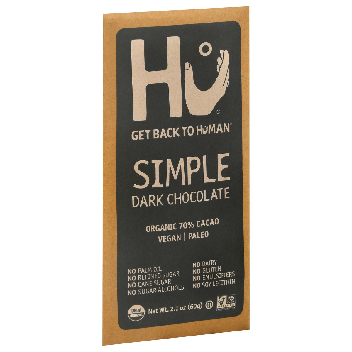 slide 5 of 9, Hu Simple Dark Chocolate 70% Cacao Candy - 2.1oz, 2.1 oz