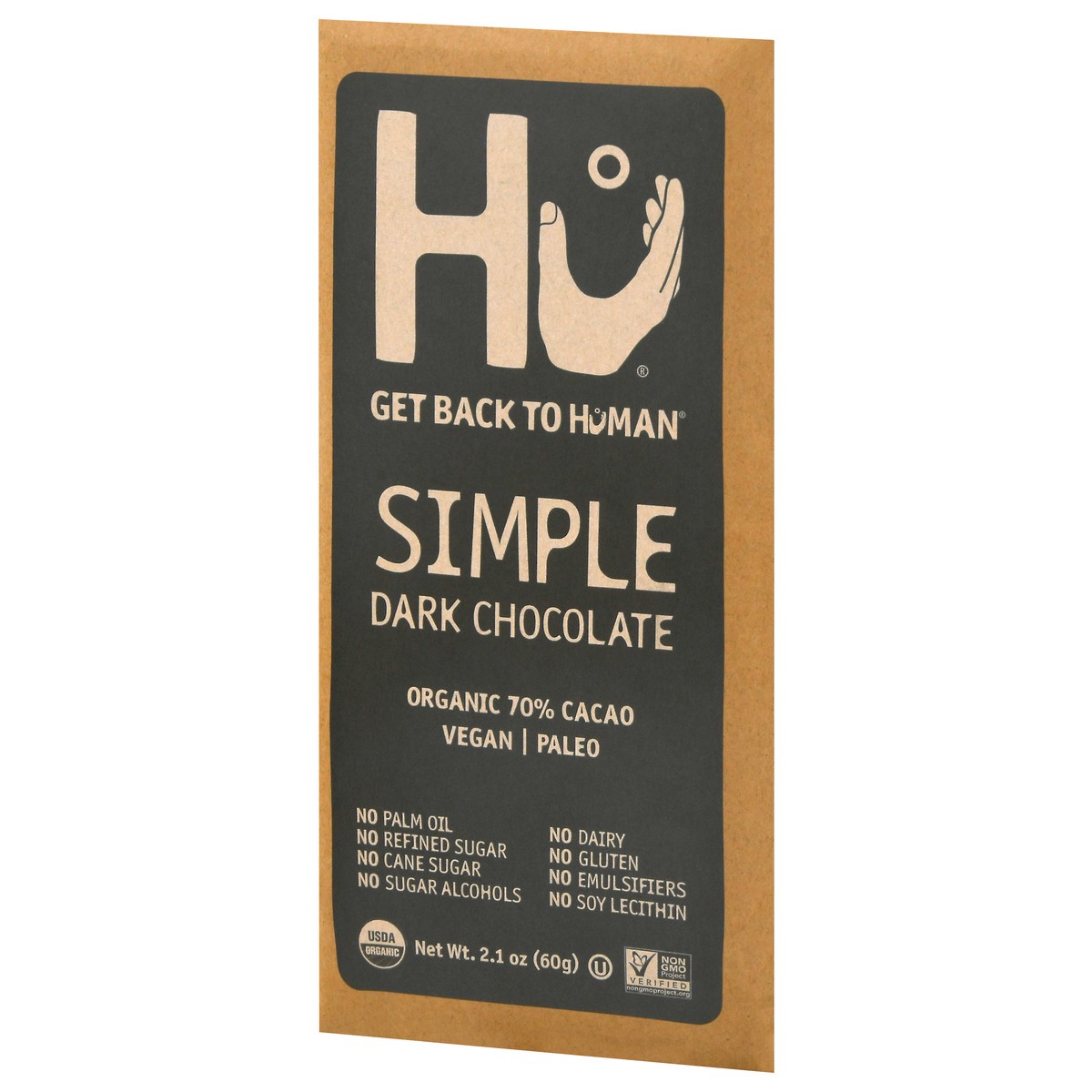 slide 2 of 9, Hu Simple Dark Chocolate 70% Cacao Candy - 2.1oz, 2.1 oz