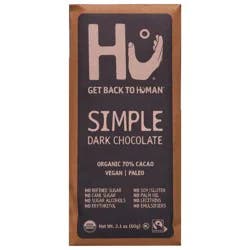 Hu Simple Dark Chocolate Bar, 2.1 Ounce Bar, 1 Count