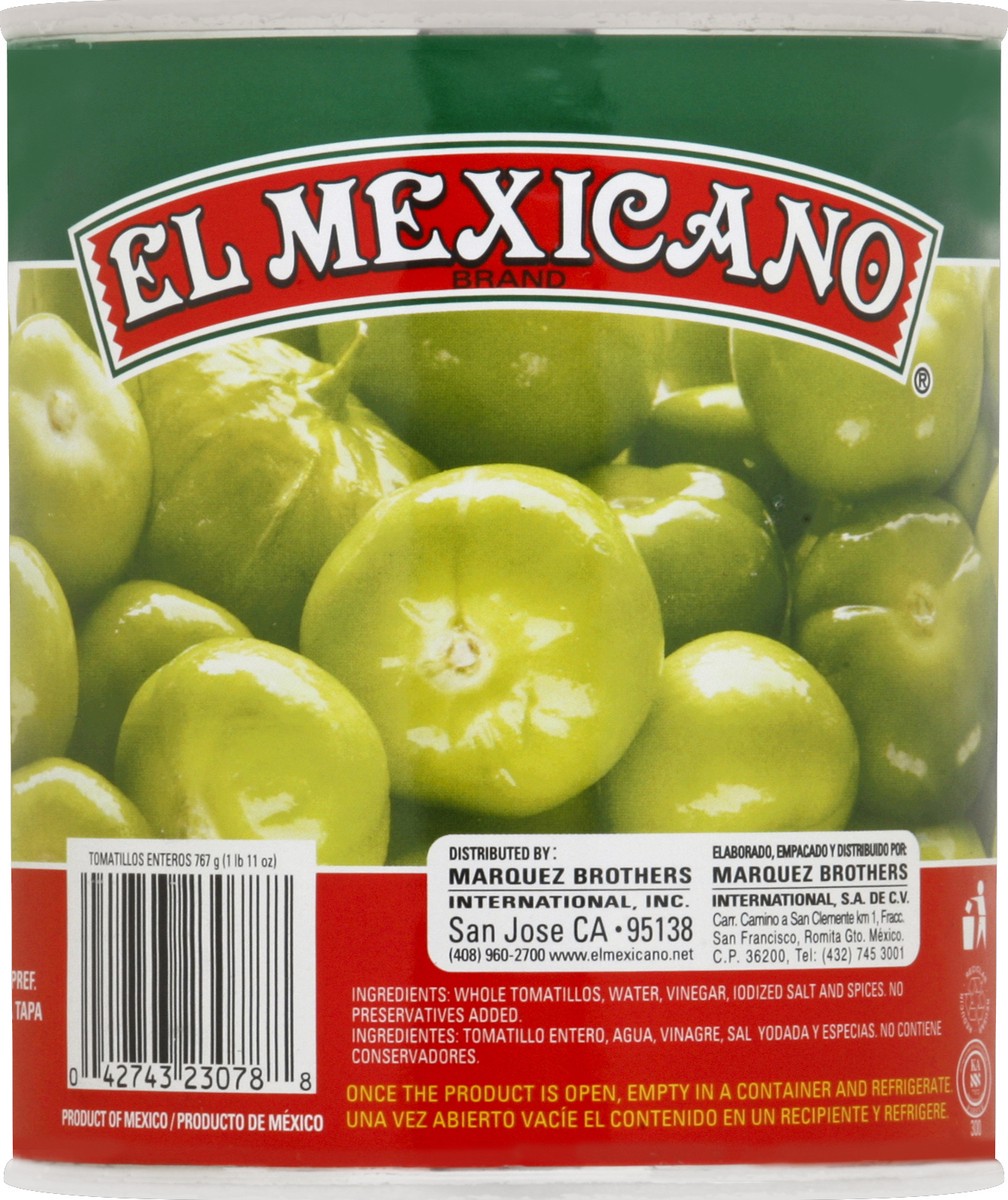 slide 10 of 10, El Mexicano Whole Tomatillos 11 oz, 26 oz