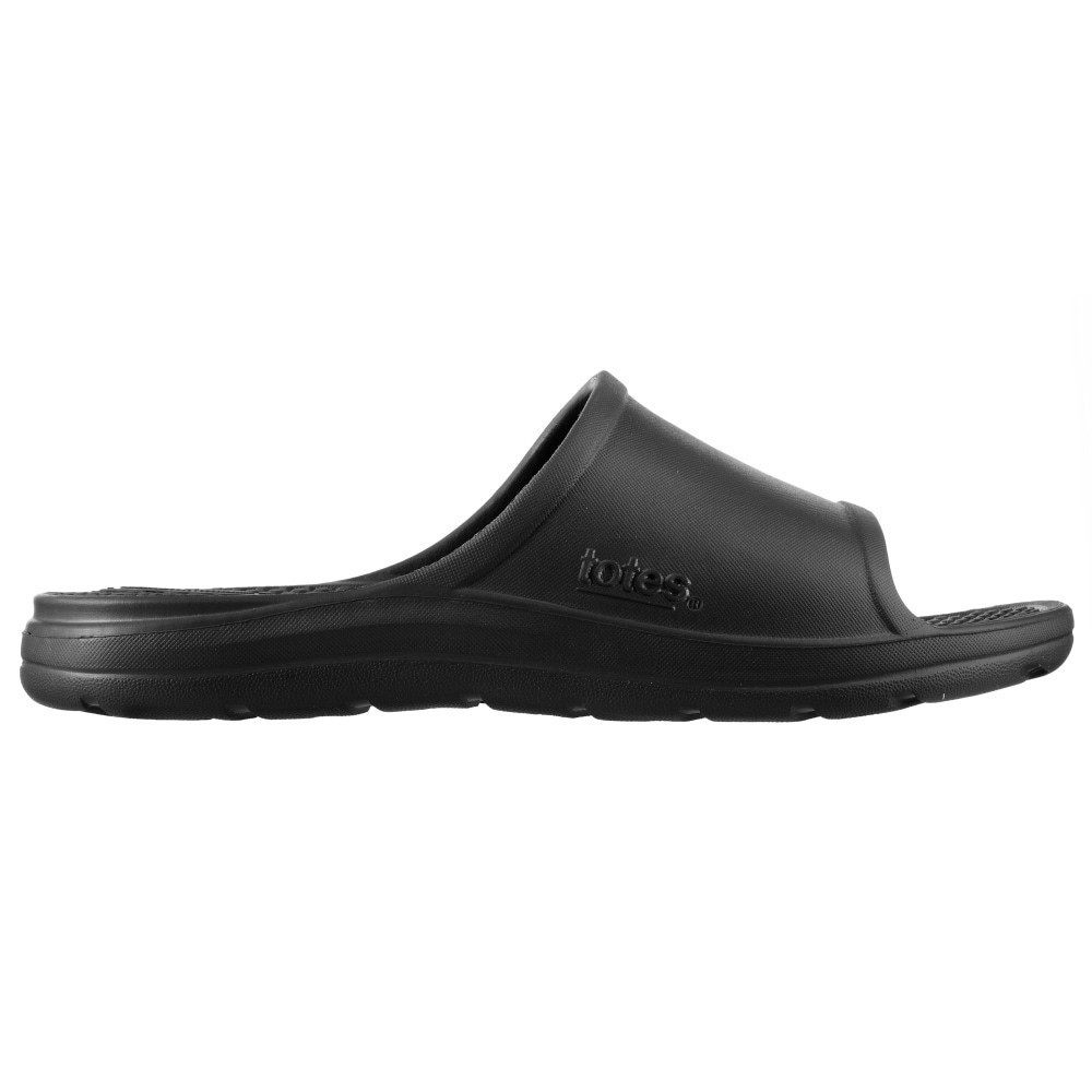 slide 4 of 5, Totes Men's Ara Sport Slide - Black, 12