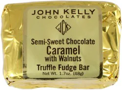 John Kelly Chocolates Chocolate Caramel W/Walnuts Bar