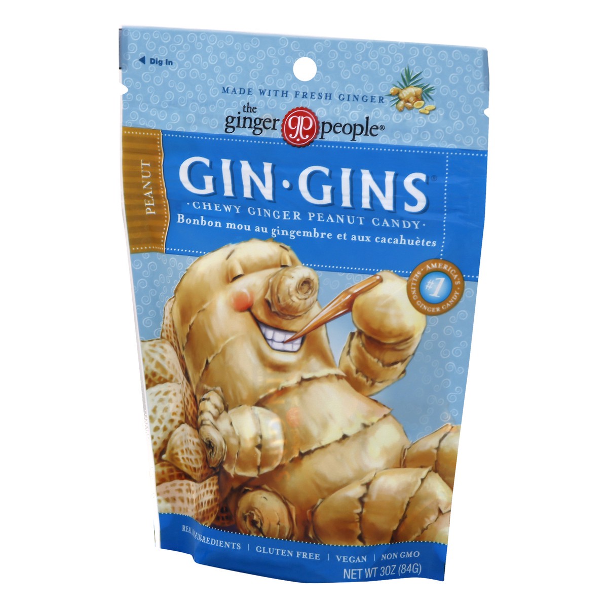 slide 2 of 9, The Ginger People Gin Gins Ginger Peanut Candy, 3 oz