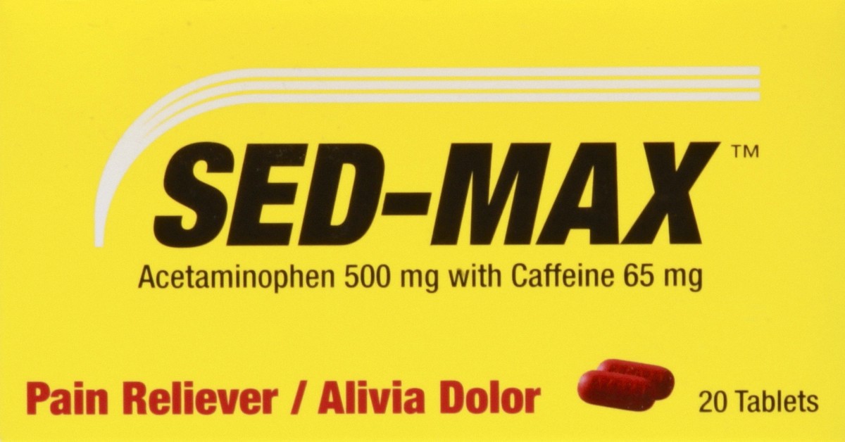 slide 7 of 9, Sed-Max Pain Reliever 20 ea, 20 ct