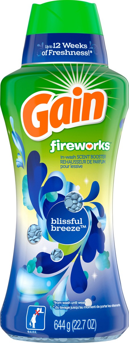slide 4 of 4, Gain Fireworks In-Wash Scent Booster Beads, Blissful Breeze, 22.7 oz, 22.7 oz