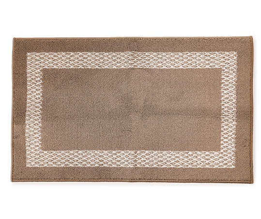 slide 1 of 1, Broyhill Double Border Brown Accent Rug, (27" x 45")