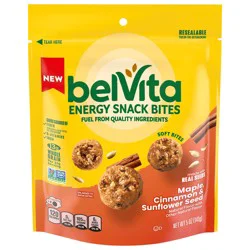 Nabisco Belvita Energy Snack Bites, Maple, Cinnamon and Sunflower Seed, 5 oz Bag
