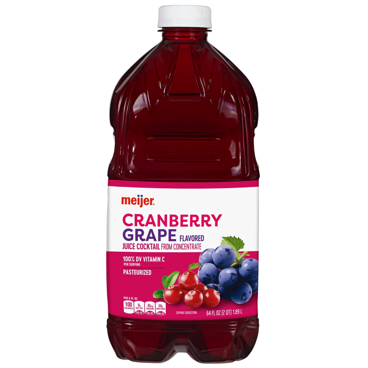 slide 1 of 9, Meijer Cranberry Grape Juice Cocktail - 64 oz, 64 oz