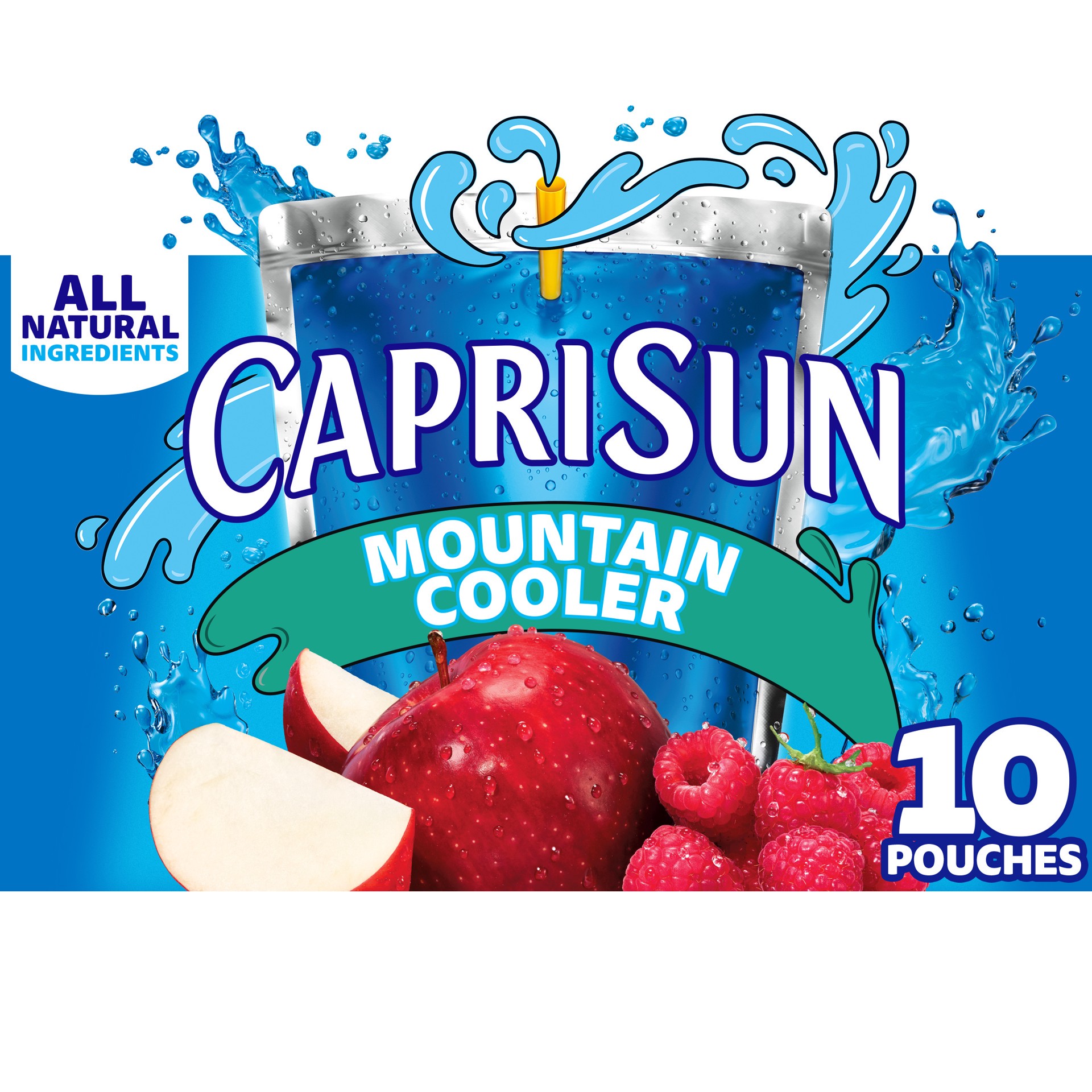 slide 1 of 5, Capri Sun Mountain Cooler Naturally Flavored Fruit Juice Drink, 10 ct Box, 6 fl oz Pouches, 10 ct