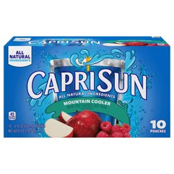 Capri Sun Mountain Cooler Naturally Flavored Fruit Juice Drink, 10 ct Box, 6 fl oz Pouches