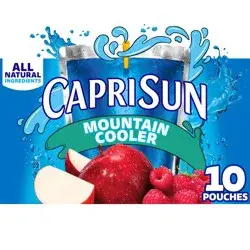 Capri Sun Mountain Cooler Naturally Flavored Fruit Juice Drink, 10 ct Box, 6 fl oz Pouches