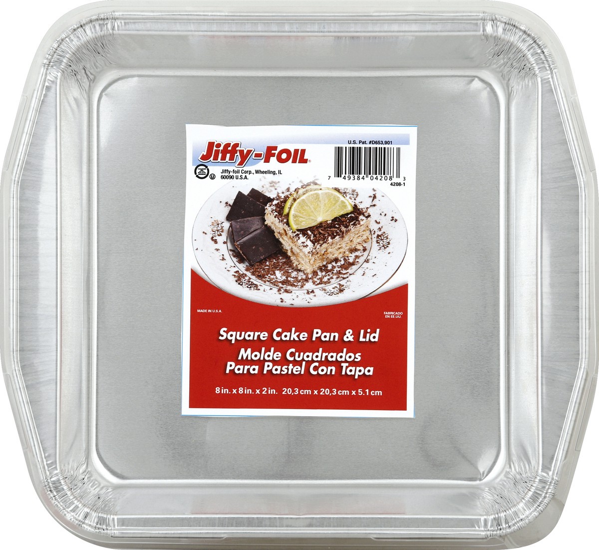 slide 5 of 7, Jiffy-Foil Cake Pan & Lid 1 ea, 1 ct