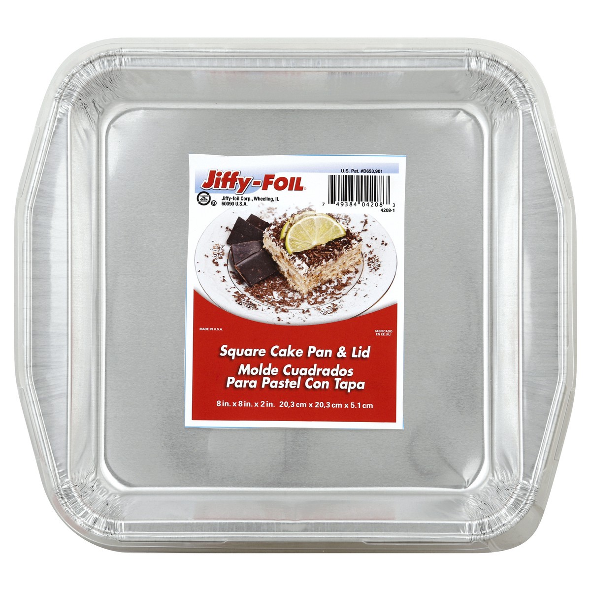 slide 4 of 7, Jiffy-Foil Cake Pan & Lid 1 ea, 1 ct
