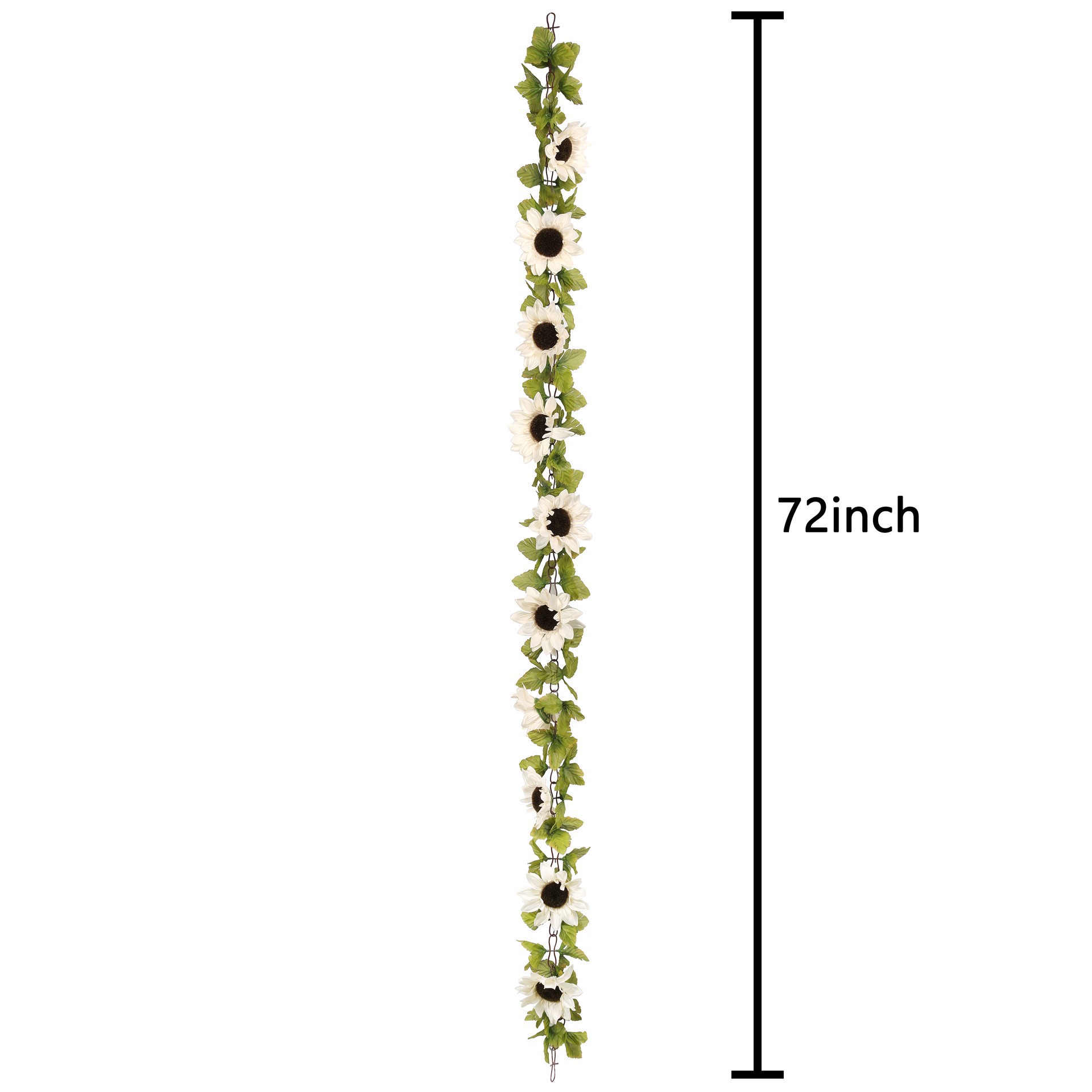 slide 2 of 4, 6ft. White Sunflower Chain Garland By Ashland, 6 ft