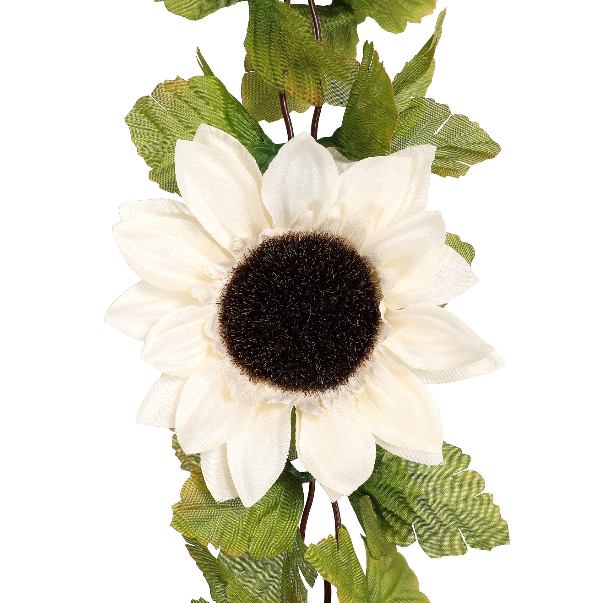slide 4 of 4, 6ft. White Sunflower Chain Garland By Ashland, 6 ft