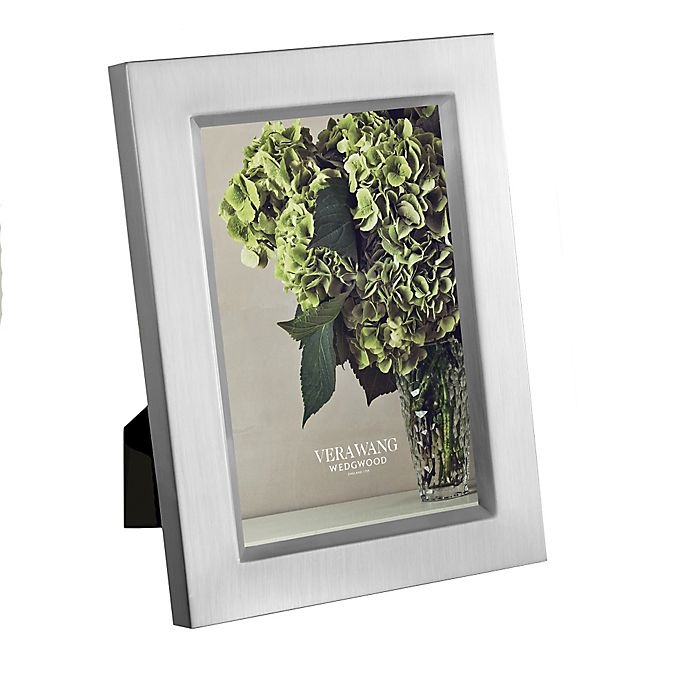 slide 1 of 1, Vera Wang Wedgwood Satin Frame - Silver, 4 in x 6 in