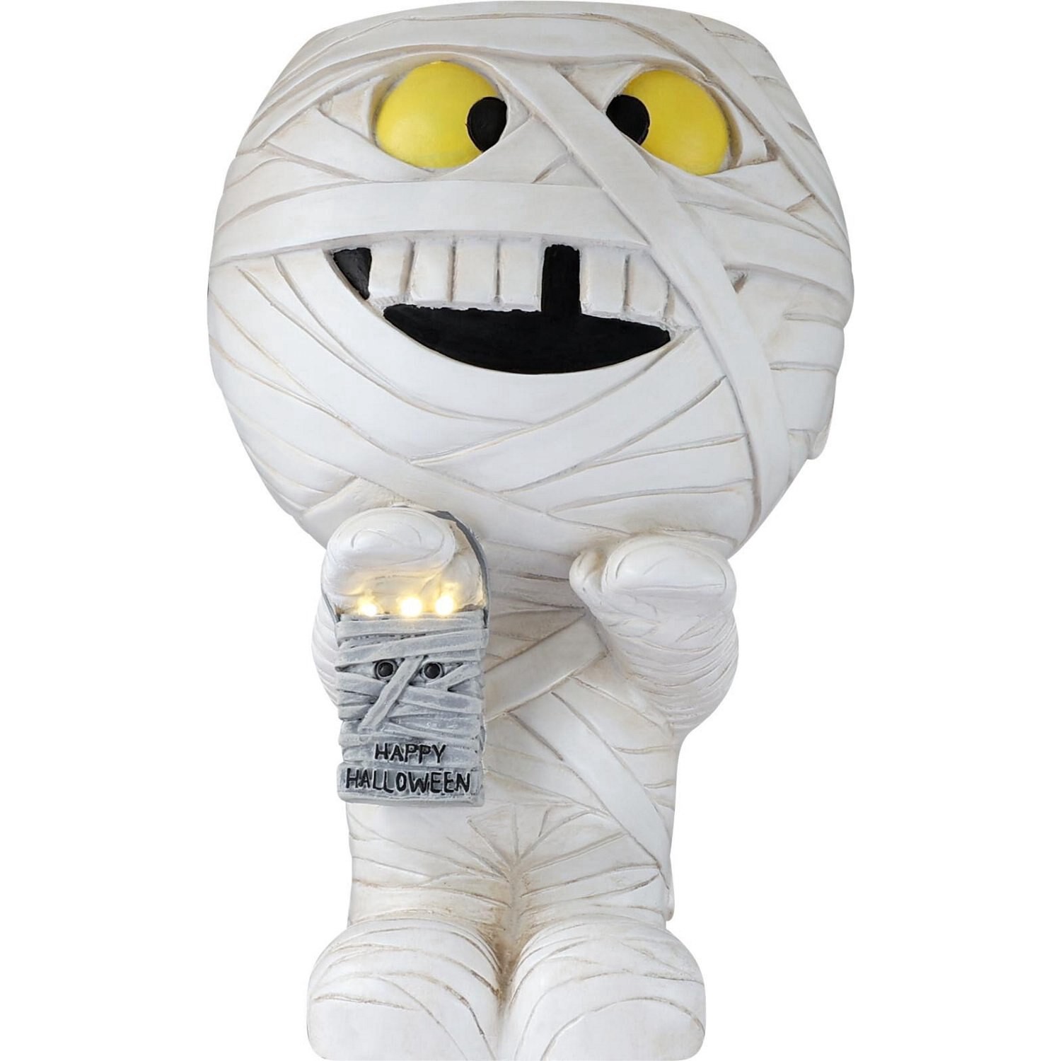 slide 1 of 1, SPOOKY VILLAGE Halloween Decoration With Bowl, 1 ct