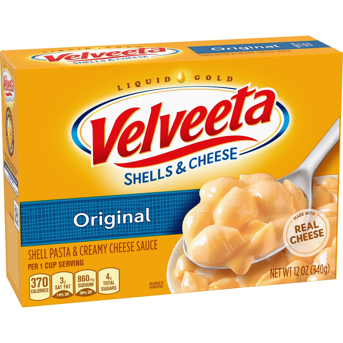 slide 7 of 8, Velveeta Shells & Cheese Original Shell Pasta & Cheese Sauce, 12 oz. Box, 12 oz