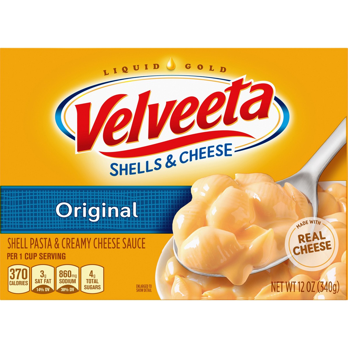 slide 8 of 8, Velveeta Shells & Cheese Original Shell Pasta & Cheese Sauce, 12 oz. Box, 12 oz