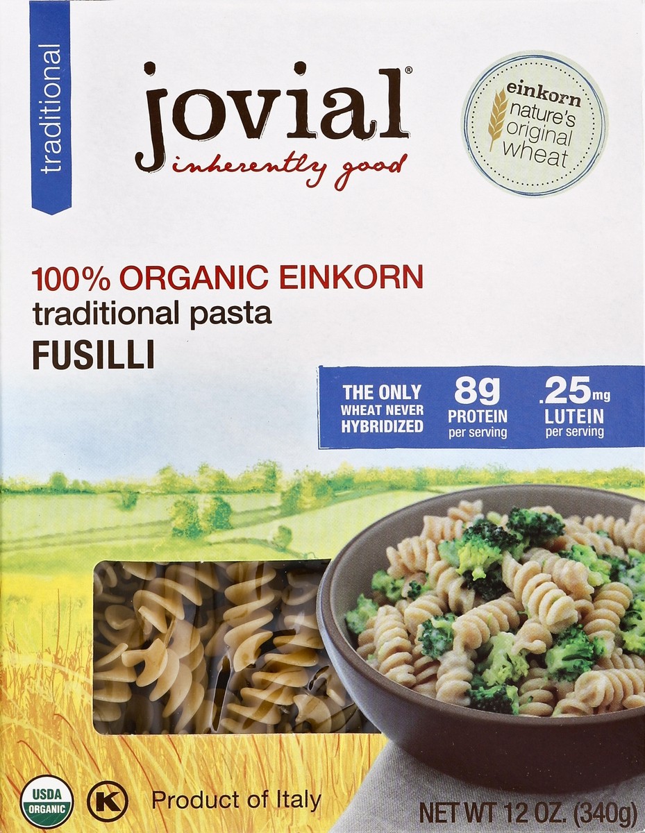 slide 3 of 4, Jovial Einkorn Fusilli 12 oz, 12 oz